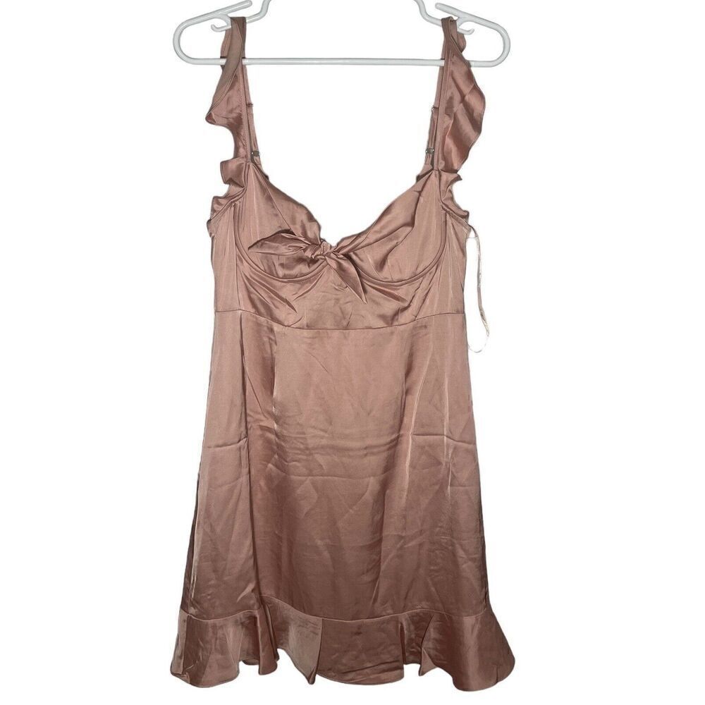 ASTR The Label Maria Ruffle Mini Rose Dress Size Large - Picture 3 of 6